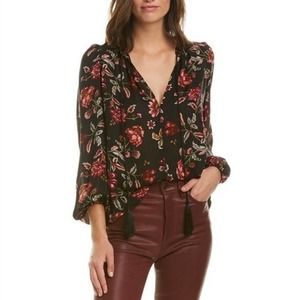 A.L.C. | Royan Floral Print Silk Blouse
